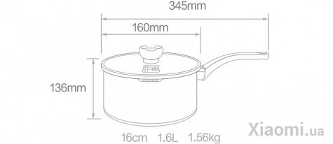 Сотейник Xiaomi Yi wu yi shi Pans 16 см